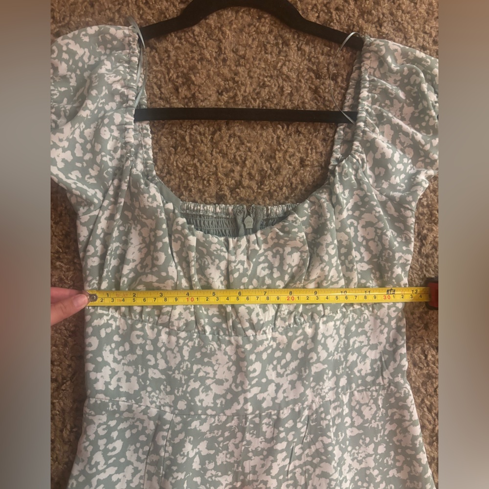 Abercrombie & Fitch Sage and White Patterned Dress NWT - Picture 5 of 5